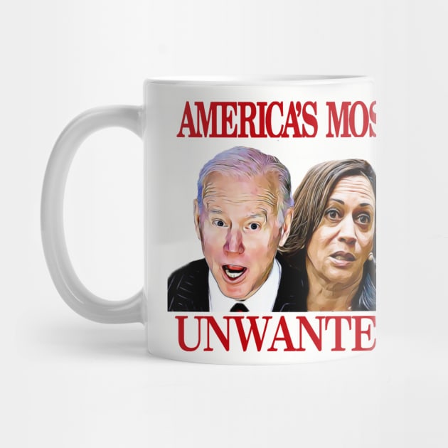 Biden Harris America's Most Unwanted by Lorri's Custom Art